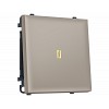 MS362010 Комплект механизма 1-кл выключателя с подсветкой 3200K SIGMA Серо-бежевый матовый