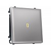 MS502010 Комплект механизма 1-кл выключателя с подсветкой 3200K SIGMA Сталь матовый 10A-25