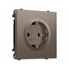 MS636010 Комплект механизма электрической розетки SIGMA Темная бронза матовый 50Hz 2P+E с/