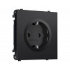 MS806010 Комплект механизма электрической розетки SIGMA Черный матовый 50Hz 2P+E с/з 16A-2