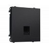 MS812010 Комплект механизма компьютерной розетки SIGMA Черный матовый RJ-45 (8P8C) CAT6 с/