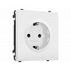 MS827010 Комплект механизма электрической розетки SIGMA Белый мягкое касание 50Hz 2P+E с/з