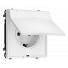 MS828010 Комплект механизма электрической розетки SIGMA Белый мягкое касание 50Hz 2P+E с/з
