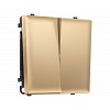 MS883010 Комплект механизма 2-кл выключателя SIGMA Золото Мягкое касание 10A-250V QUANT PR