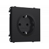 MS987010 Комплект механизма электрической розетки SIGMA Черный Мягкое касание 50Hz 2P+E с/