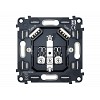 VM155 Механизм электрической розетки 2USB A+A 18W (быстрая зарядка) с/з на винтовых зажимах QUANT