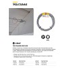 Трос стальной в оплетке ПВХ DIN 3055 3/4 мм (20 м) Фасовка