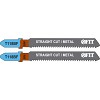 Полотна по металлу, Bimetal, фрезерованные, волнистые зубья, 76/51/2 мм (T118BF), 2 шт.