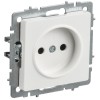 BRITE Розетка 1-местная без заземления без защитных шторок 10А РС10-1-0-БрБ РФ белый IEK