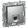 IEKETIKA Розетка компьютерная RJ45 категория 5Е UTP 6724411 алюминий IEK