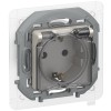 IEKINSPIRIA Розетка 1-местная с заземлением с защитными шторками и крышкой 16А IP44 673748