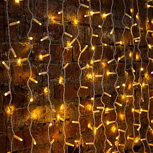 Гирлянда светодиодная Занавес 2х1,5м 300 LED ТЕПЛЫЙ БЕЛЫЙ белый ПВХ IP65 постоянное свечение 230В нужен блок 303-500-1 NEON-NIGHT