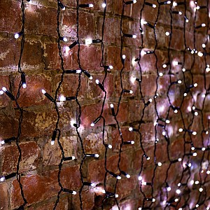 Гирлянда светодиодная Занавес 2х1,5м 300 LED БЕЛЫЙ черный ПВХ IP65 постоянное свечение 230В нужен блок 303-500 NEON-NIGHT