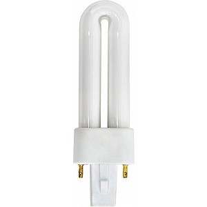 Лампа люминесцентная одноцокольная, 11W 230V 1U/T4 2P G23 6400K, EST1