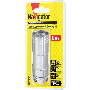 Фонарь Navigator 94 928 NPT-CM07-3АAA алюм.9LED, блист.