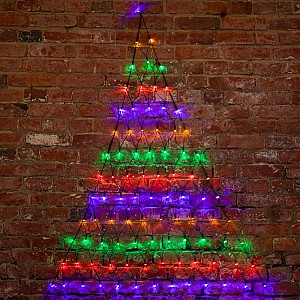 Гирлянда светодиодная Сеть треугольная 1,5х2х2м 136 LED МУЛЬТИ черный ПВХ IP65 свечение с динамикой 230В контроллер в комплекте NEON-NIGHT