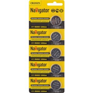 Элемент питания Navigator 94 764 NBT-CR2025-BP5