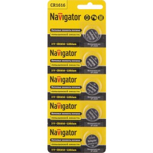 Элемент питания Navigator 94 779 NBT-CR1616-BP5