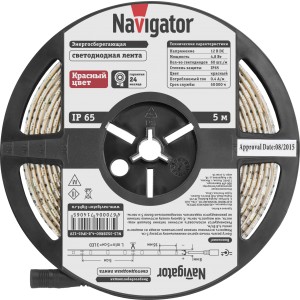 СД Лента Navigator 71 406 NLS-3528R60-4.8-IP65-12V R5