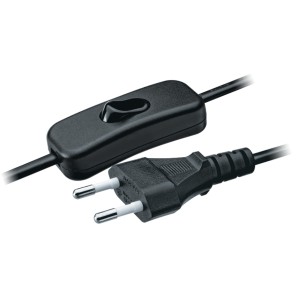 Шнур Navigator 94 668 NPS-FS-170-2x0.75-BL 1.7м с выкл. чёрный
