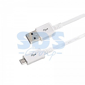 Кабель USB-A – micro USB, 1А, 1м, белый, длинный штекер REXANT