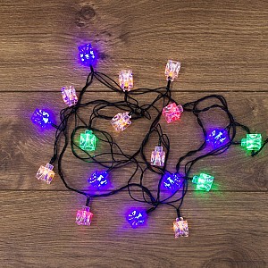 Гирлянда светодиодная Кубики 20 LED МУЛЬТИКОЛОР 2,8 метра с контроллером