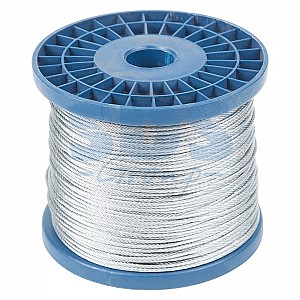 Трос стальной DIN 3055 (6x7) М3 (бобина 200м) REXANT
