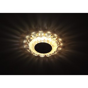 DK LD17 SL PK/WH  DK LD17 SL PK/WH Светильник ЭРА декор cо светодиодной подсветкой MR16, прозрачный розовый