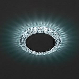 DK LD26 BL/WH DK LD26 BL/WH Светильник ЭРА декор cо светодиодной подсветкой Gx53, голубой