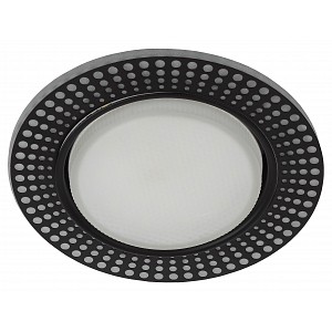 DK LD29 WH/BK Светильник встраиваемый cо светодиодной подсветкой ЭРА DK LD29 WH/BK под лампу GX53 белый/черный