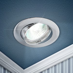 KL1A CH KL1A CH Светильник ЭРА литой простой пов. MR16,12V/220V, 50W хром