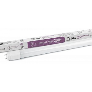 LED T8-20W-865-G13-1200mm Лампа светодиодная ЭРА STD LED T8-20W-865-G13-1200mm G13 поворотный 20Вт трубка стекло холодный дневной свет