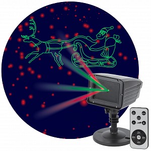 Купить ENIOP-02 ENIOP-02 ЭРА Проектор Laser Дед Мороз мультирежим 2 цвета, 220V, IP44