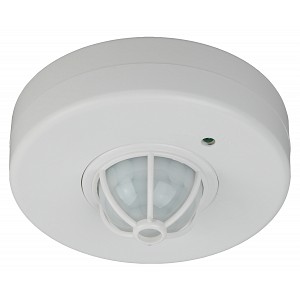 MD 016 Датчик движения ЭРА MD 016 белый 1200Вт угол обзора 360° дальность 6м