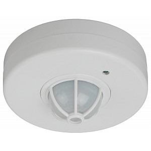 MD 017 Датчик движения ЭРА MD 017 белый 1200Вт угол обзора 180-360° дальность 12м