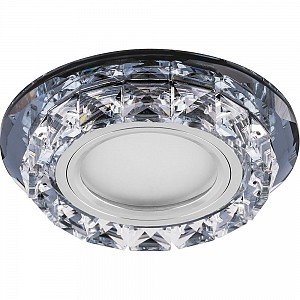 Светильник потолочный встраиваемый со светодиодной подсветкой 15LED*2835 SMD 4000K, MR16 50W G5.3, прозрачный, прозрачный, CD878 с драйвером в комплекте