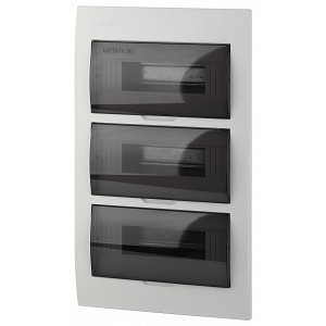 BOXF36 Корпус пластиковый встраиваемый ЭРА SIMPLE ЩРВ-П-36 IP41 прозрачная крышка белый