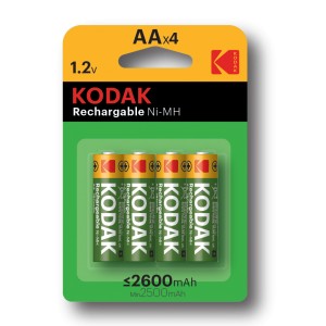 30955097-RU1  Аккумуляторы NiMH (никель-металлгидридные) Kodak HR6-4BL 2600mAh [KAAHR-4]