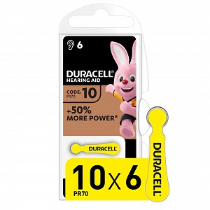 5007510 Батарейки Duracell ZA10-6BL
