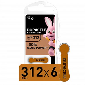 5005480 Батарейки Duracell ZA312-6BL