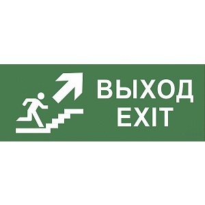 INFO-SSA-110  Самоклеящаяся этикетка ЭРА INFO-SSA-110 330х120мм  Выход/лестница вверх/фигура  SSA-101/DPA-301
