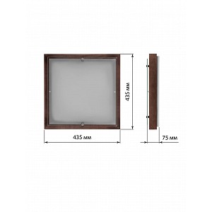 Светильник НПБ 02-3х40-121 УХЛ4 Киото-2 венге 3х40 Вт IP20 (435х435х75) TDM