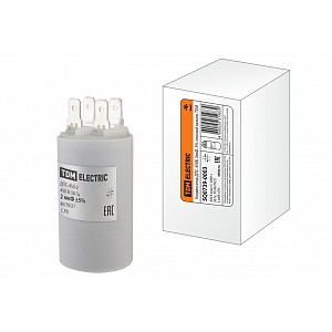 Конденсатор ДПС 450В, 2мкФ, 5%, плоский разъем, TDM