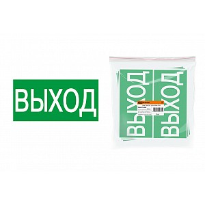 Знак ВЫХОД 200х100мм TDM