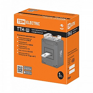 Трансформатор тока измерительный с шиной ТТН-Ш 25/5- 5VA/0,5-Р TDM