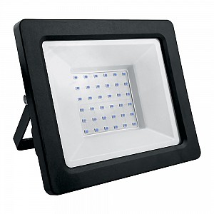 Прожектор светодиодный, 2835 SMD, 50W синий AC230V/50Hz IP65, в черном компактном корпусе, LL-905