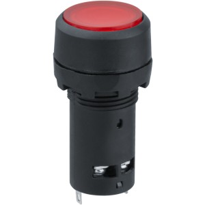 Кнопка Navigator 82 822 NBI-B-09-R красная с подсветкой d22мм 230В NO+NC