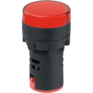 Лампа индикаторная Navigator 82 801 NBI-I-AD22-230-R красная d22мм 230В AC/DC