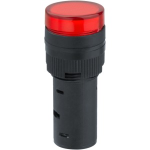 Лампа индикаторная Navigator 82 804 NBI-I-AD16-230-R красная d16мм 230В AC/DC