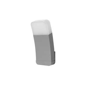 SMART OUTD WI-FI CURVE WALL RGBW/3000K SILV (фасадн. БРА, 9W, 93x100x248, 520 lm)-LEDV